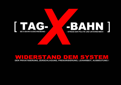 Tag-X-Logo schwarz