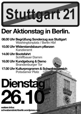 Aktionstag gegen S21 in Berlin