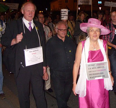 Chaoten auf der Demonstration gegen Stuttgart 21 am 7.8.2010