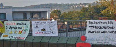 In Esslingen Berkheim vor der Stadtbücherei, 24.10.2014