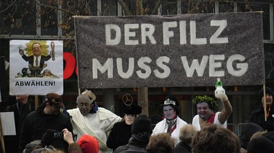 Auf der Demo gegen S21 am 29.1.2011 