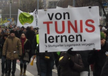 Auf der Demo gegen S21 am 29.1.2011