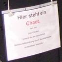 Hier steht ein Chaot