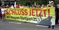 Demonstration gegen Stuttgart 21 am 7.8.2010  