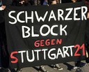 Schweigemarsch gegen S 21 am 20.8.10 - Schwarzer Block