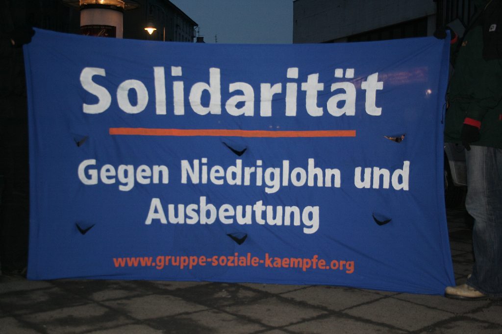 Solidarität gegen Niedriglohn und Ausbeutung