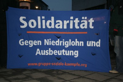 Solidarität gegen Niedriglohn und Ausbeutung