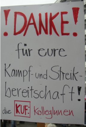 Dank für Kampf