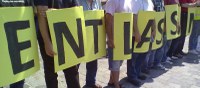 Prinovis Streik an der Lorenzkirche