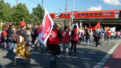 Erzieherinnenstreik 10.5.2015 Bahnhof