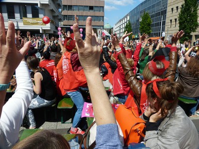Erzieherinnenstreik 10.5.2015 Kornmarkt Arme