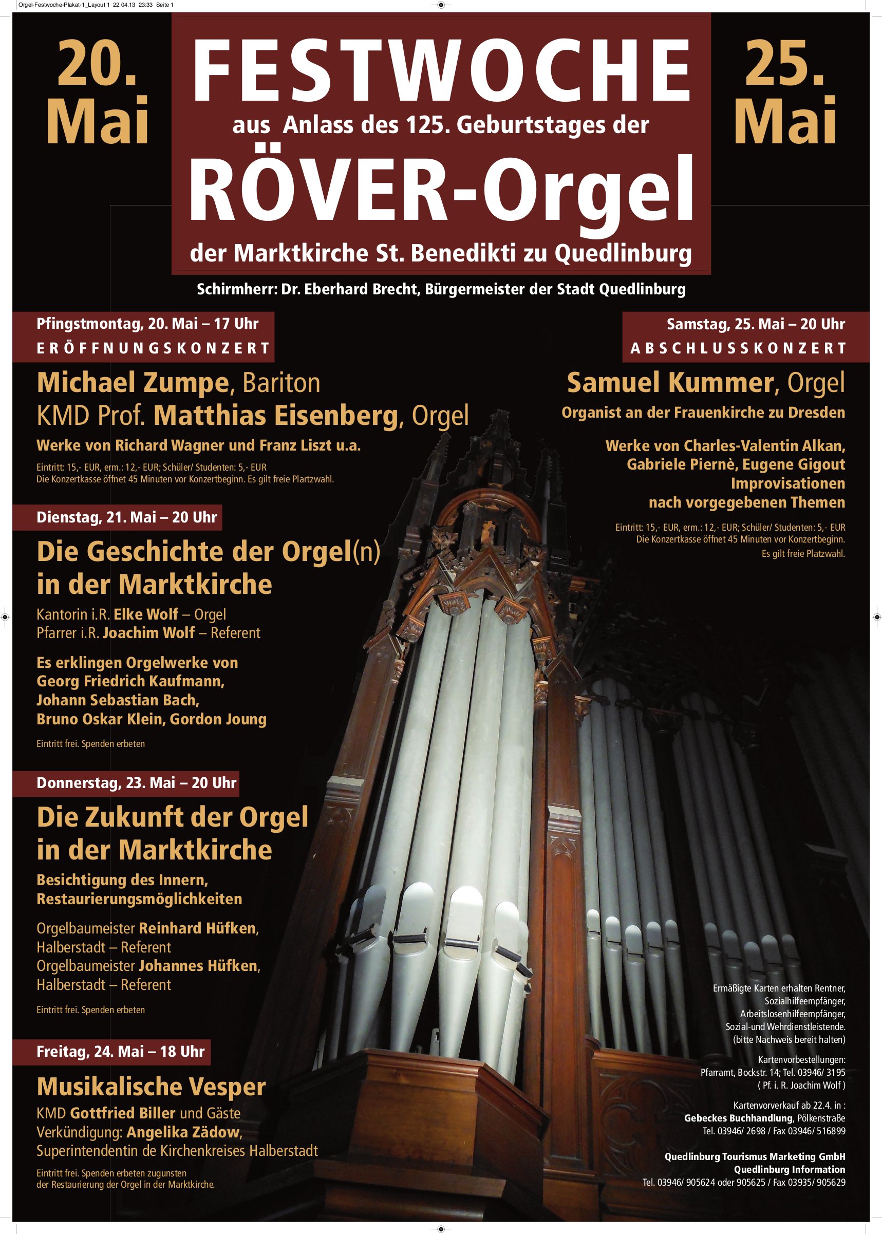Röver - Orgel in Quedlinburg