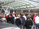 Proteste am Eingang
