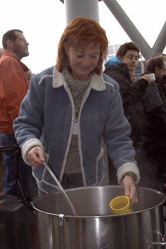 Es gab auch Punsch