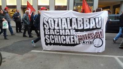 Foto: Demo gegen Budgetkürzung (9.3.11)