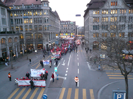 Foto: Demo gegen Budgetkürzung (9.3.11)