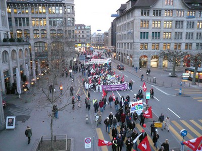Foto: Demo gegen Budgetkürzung (9.3.11)