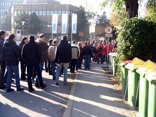 Protest der PSE-KollegInnen in Wien