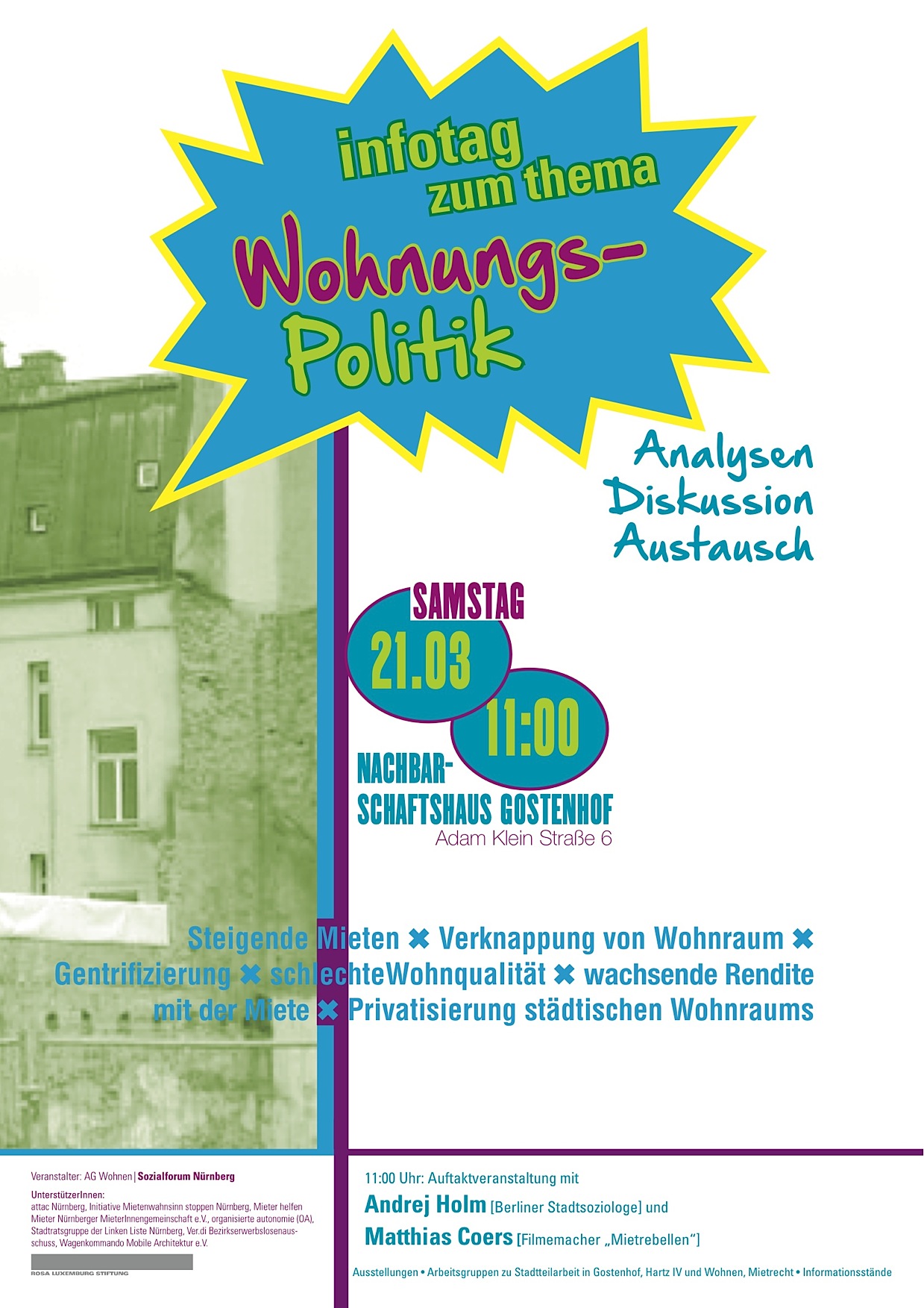 Infotag zum Thema Wohnungspolitik