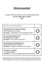 Stimmzettel