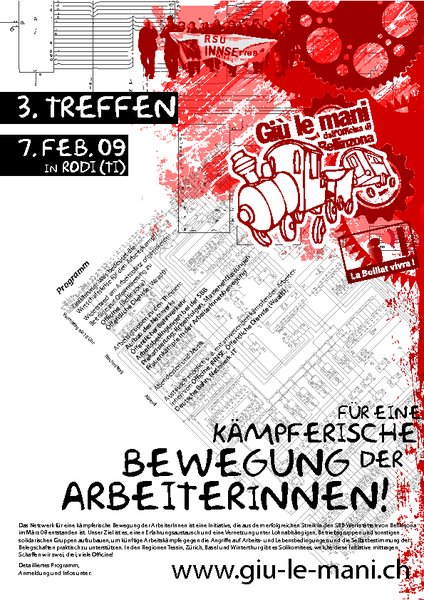 Aufruf zum 3. nationales Gewerkschaftstreffen in Rodi-Fiesso